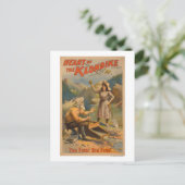 Hartslag van het Klondike Gold Mining Theater Briefkaart (Staand voorkant)