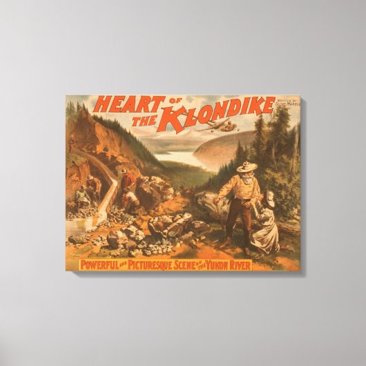 Hartslag van het Klondike Gold Mining Theater Canvas Afdruk (Voorkant)