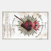 Hartslag van Jezus Sticker (Voorkant)