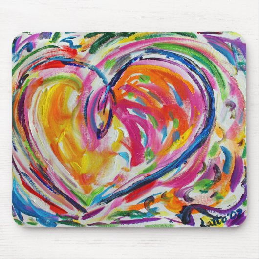 Hartslag van Joy Mousepad Muismat (Voorkant)
