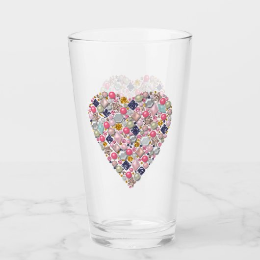 Hartslag van kralen glas (Voorkant)