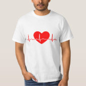 Hartslag van liefde t-shirt (Voorkant)