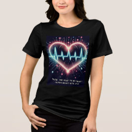 Hartslag van Love Design Tri-Blend Shirt