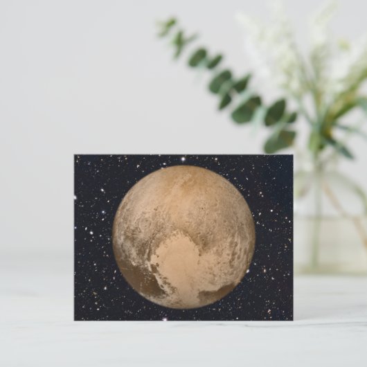 Hartslag van Pluto Starry Sky Briefkaart (Staand voorkant)