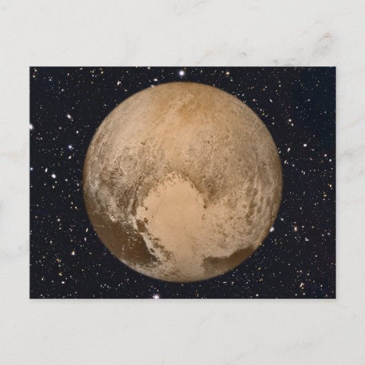 Hartslag van Pluto Starry Sky Briefkaart (Voorkant)