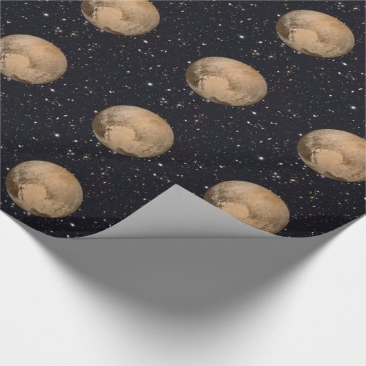Hartslag van Pluto Starry Sky Cadeaupapier (Hoek)