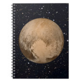 Hartslag van Pluto Starry Sky Notitieboek (Voorkant)