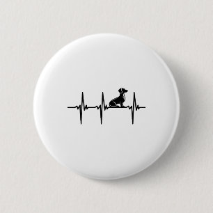 Hartslag Voor Trouw Dachshond Honden Ronde Button 5,7 Cm
