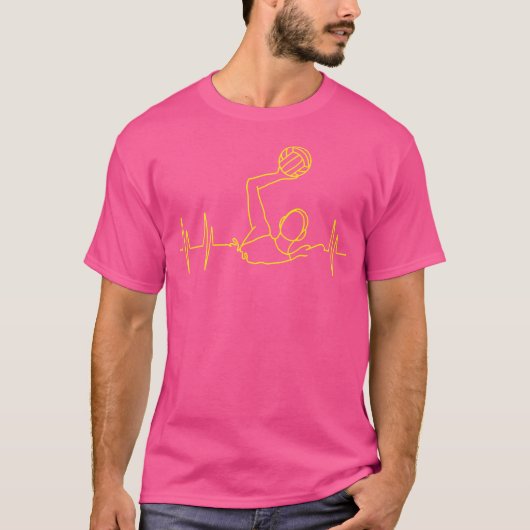 Hartslag waterpolo t-shirt (Voorkant)