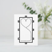 Hartslagcirkel Briefkaart (Staand voorkant)