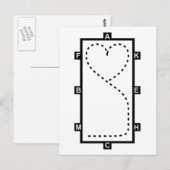 Hartslagcirkel Briefkaart (Voorkant / Achterkant)