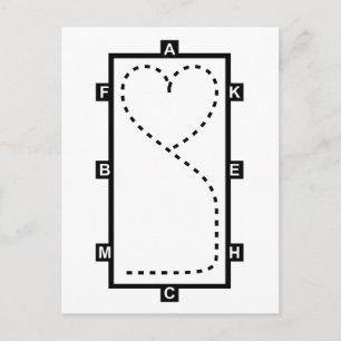 Hartslagcirkel Briefkaart