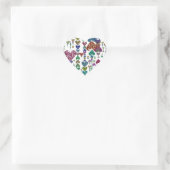 Hartslagen Hart Sticker (Tas)