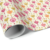 Hartslagen Liefde Cadeaupapier (Rol Hoek)