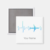  hartslagfrequentie van een vliegtuigpiloot magneet (Voorkant / Achterkant)