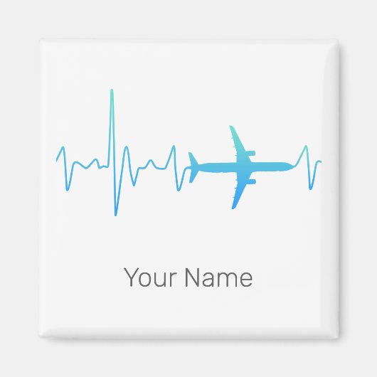  hartslagfrequentie van een vliegtuigpiloot magneet (Voorkant)