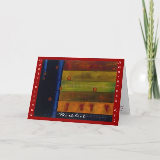 Hartslagkaart Bedankkaart (Voorkant)