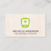 Hartslagmeter | Textuur achtergrond Visitekaartje (Voorkant)