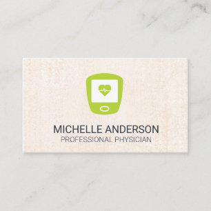 Hartslagmeter   Textuur achtergrond Visitekaartje