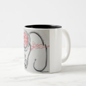 Hartslagmomenten: stethoscoop en hartslag Mok (Voorkant rechts)