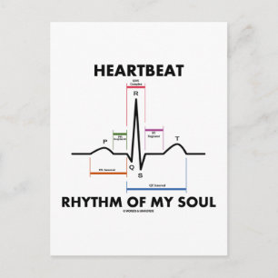Hartslagritme van mijn ziel (ECG/ECG) Briefkaart