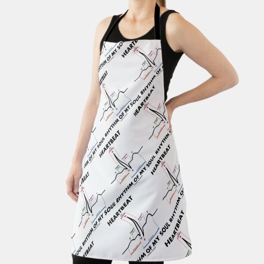 Hartslagritme van mijn ziel ECG-elektrocardiogram Schort (Insitu)