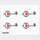 Hartsleutel Sticker (Vel)