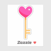 Hartsleutel Sticker (Vel)