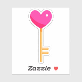 Hartsleutel Sticker
