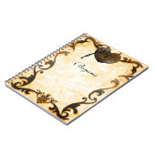 Hartslot & Sleutel  Antiek Notitieboek Journal (Linkerzijde)