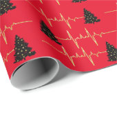 Hartsnelheid en kerstboomschroot cadeaupapier (Rol Hoek)