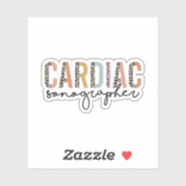 HartSonograaf, hartSonografie Gift Sticker (Vel)