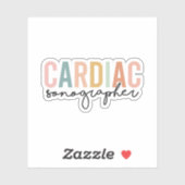 HartSonograaf, hartSonografie Gift Sticker (Vel)