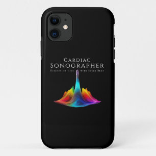 Hartsonograaf-kleurrijke ultrasone golven Case-Mate iPhone case