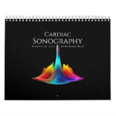 Hartsonografie-kleurige ultrasone golven kalender (Hoes)