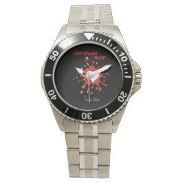 Hartsplash-kunst – Creatief ontwerp voor liefdesui Horloge