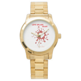 Hartsplash-kunst – Creatieve liefdesuitdrukkingson Horloge