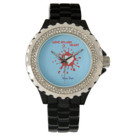 Hartsplash-kunst – Creatieve liefdesuitdrukkingson Horloge
