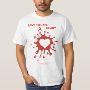 Hartsplash-kunst – Creatieve liefdesuitdrukkingson T-shirt