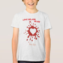 Hartsplash-kunst – Creatieve liefdesuitdrukkingson Tri-Blend Shirt