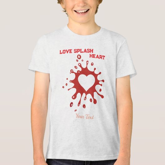 Hartsplash-kunst – Creatieve liefdesuitdrukkingson Tri-Blend Shirt (Voorkant)