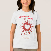 Hartsplash-kunst – Creatieve liefdesuitdrukkingson Tri-Blend Shirt (Voorkant)