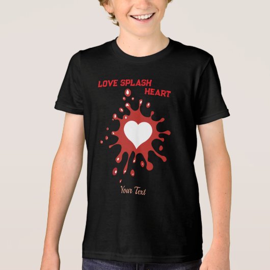 Hartsplash-kunst – Creatieve liefdesuitdrukkingson Tri-Blend Shirt (Voorkant)