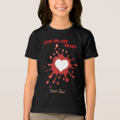 Hartsplash-kunst – Creatieve liefdesuitdrukkingson Tri-Blend Shirt (Voorkant)