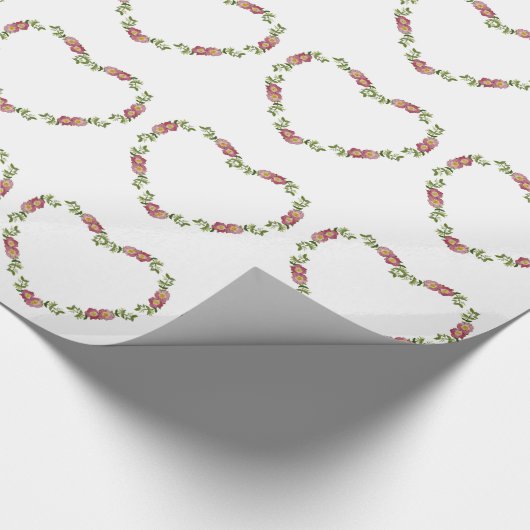  hartspleet van bloemen voor mam cadeaupapier (Hoek)