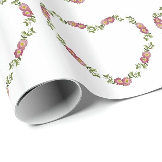  hartspleet van bloemen voor mam cadeaupapier (Rol Hoek)