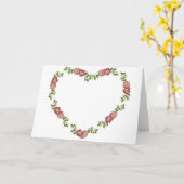  hartspleet van bloemen voor mam kaart (Gele Bloem)