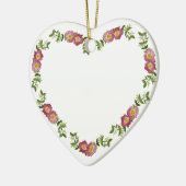  hartspleet van bloemen voor mam keramisch ornament (Links)