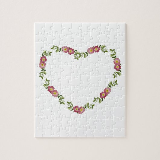  hartspleet van bloemen voor mam legpuzzel (Verticaal)