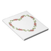  hartspleet van bloemen voor mam notitieblok (Schuin)